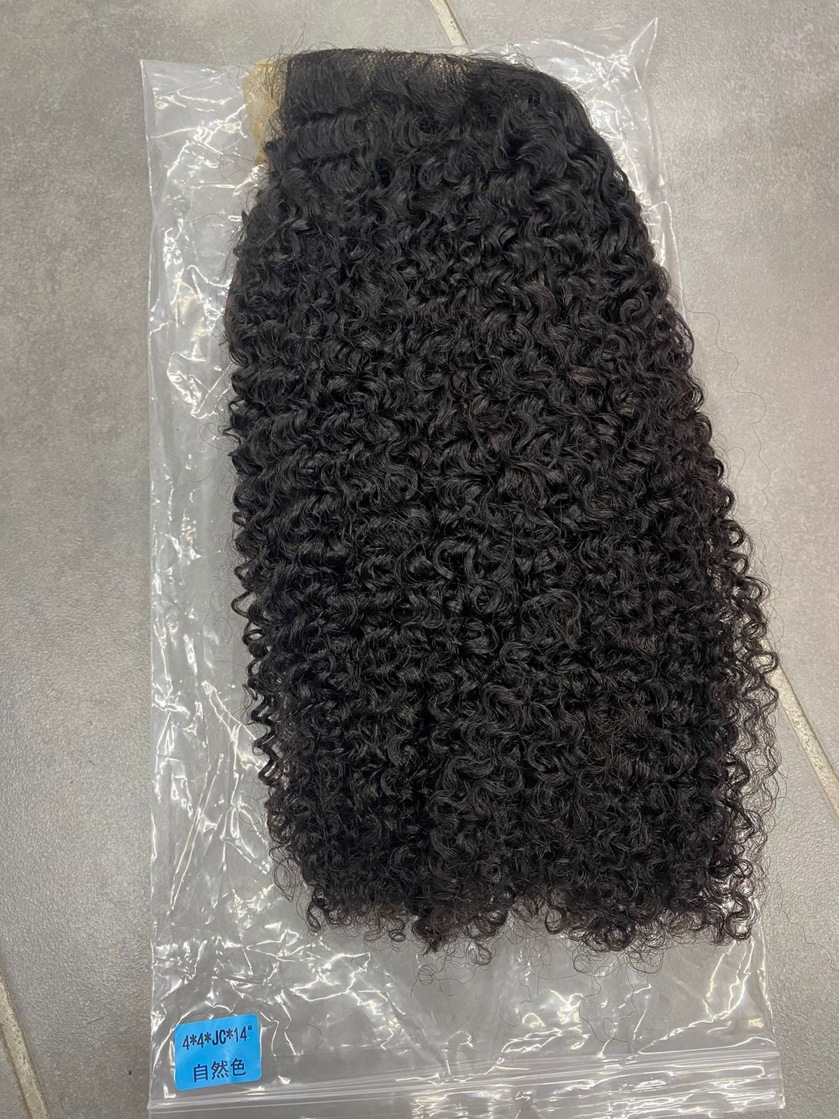 Glueless 4x4 Jerry curls 14inch